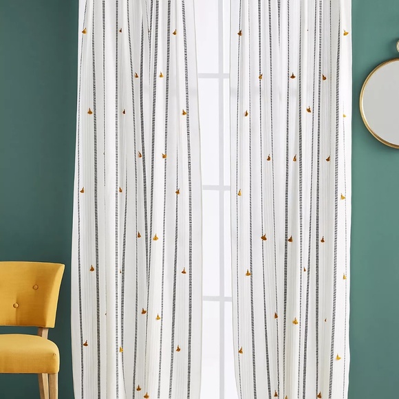 Anthropologie | Tasseled Nara Curtain, 4 total - Picture 1 of 9